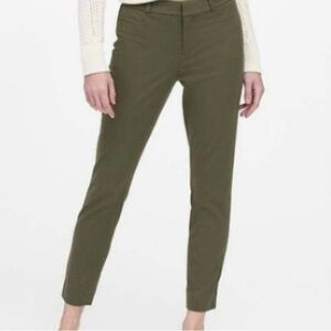 Banana Republic Sloan Olive Green Women's Slim Fit Pants